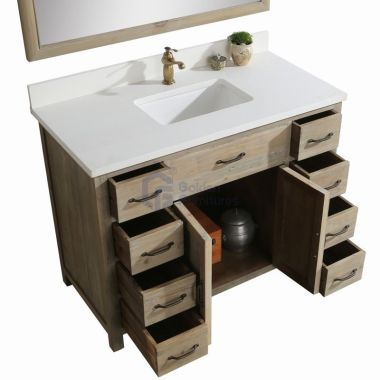 Sunflower1048 Disassembly KD Farmhouse Rustic Washroom Vanity