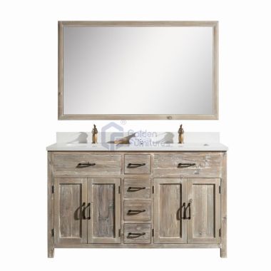 Sunflower1060 Disassembly KD Farmhouse Rustic Washroom Vanity