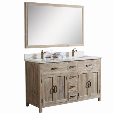 Sunflower1060 Disassembly KD Farmhouse Rustic Washroom Vanity