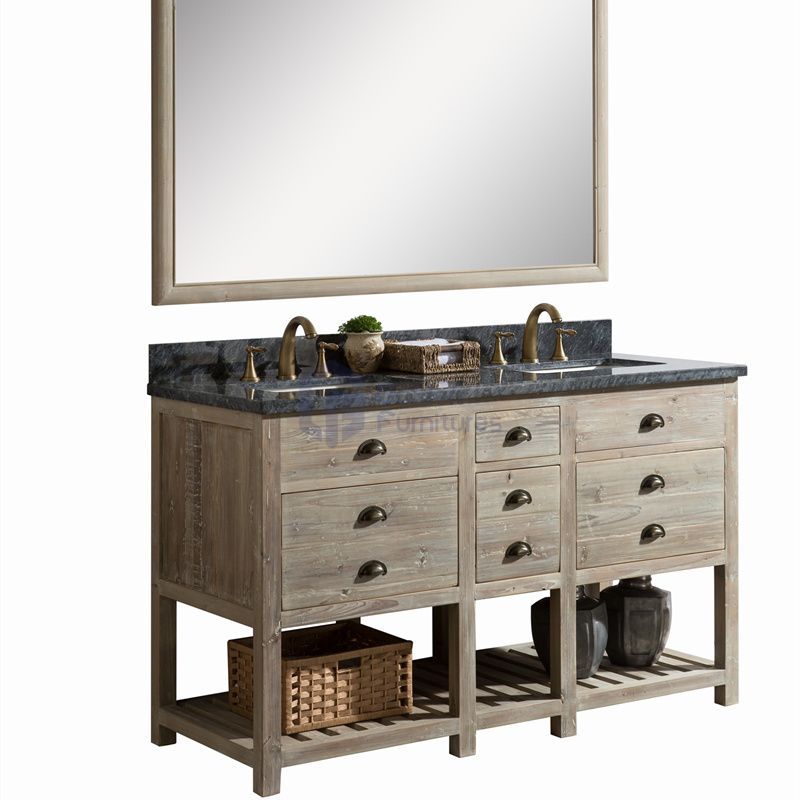 Sunflower2060 Classical Antique Farmhouse Rustic Washroom Vanity