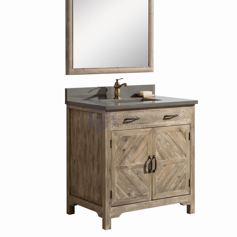 Sunflower4036 Disassembly KD Farmhouse Rustic Washroom Vanity