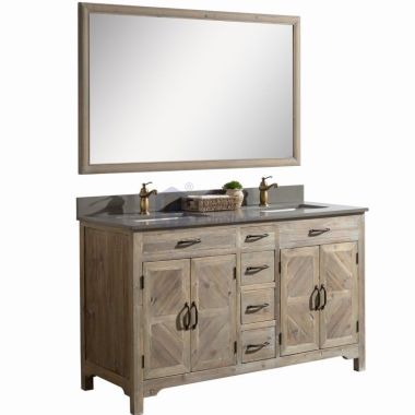 Sunflower4060 Disassembly KD Farmhouse Rustic Washroom Vanity