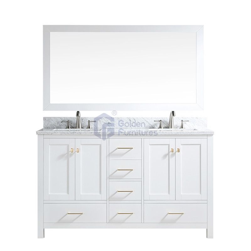 Rose1060 Double Sinks Solidwood Freestanding Vietnam Vanity