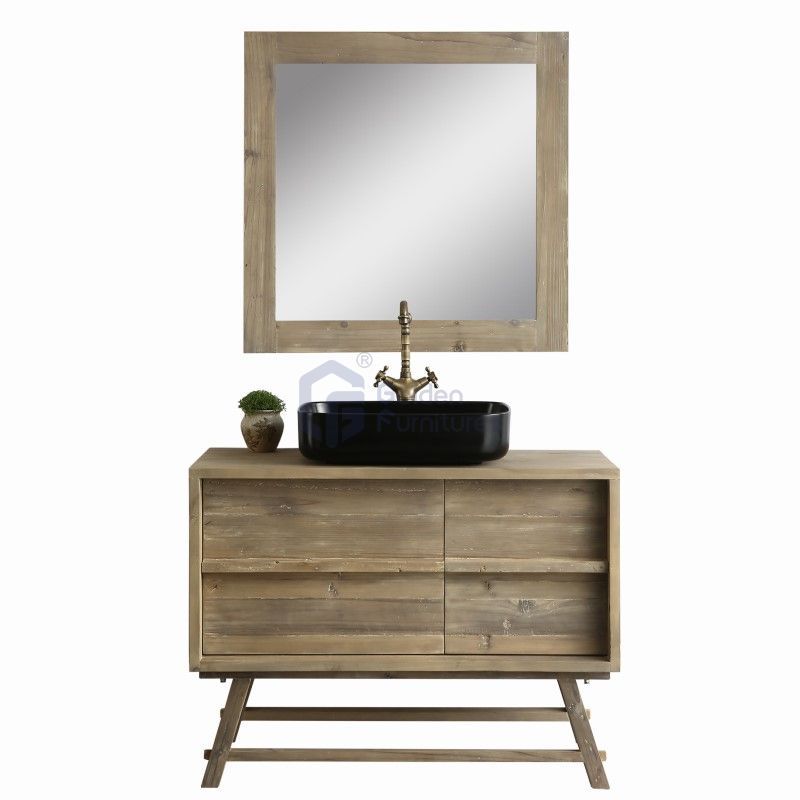 Sunflower9030 Disassembly KD Farmhouse Rustic Washroom Vanity