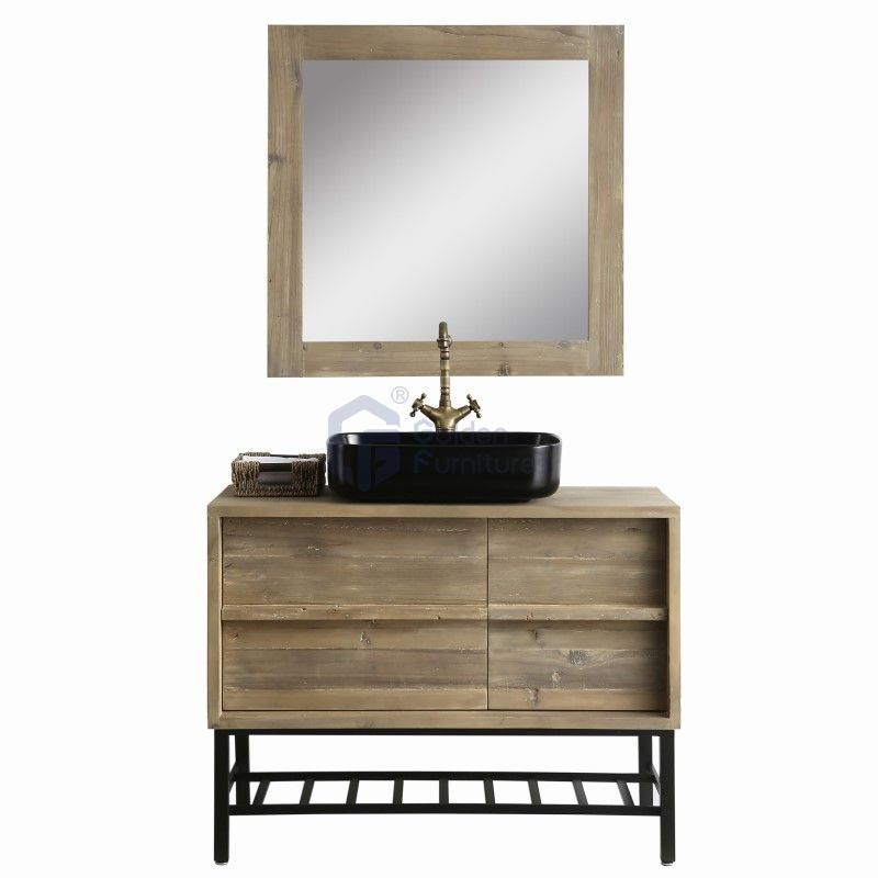 Sunflower10030 Disassembly KD Farmhouse Rustic Washroom Vanity