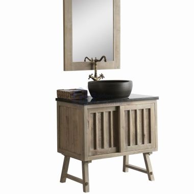 Sunflower11030 Disassembly KD Farmhouse Rustic Washroom Vanity