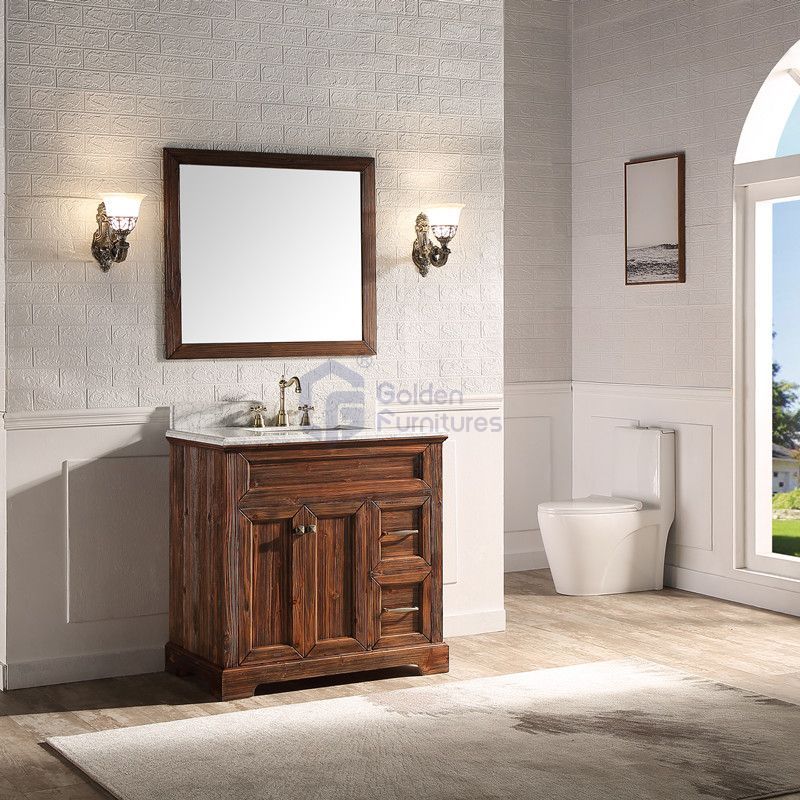 Sunflower12036 Classical Antique Farmhouse Rustic Washroom Vanity