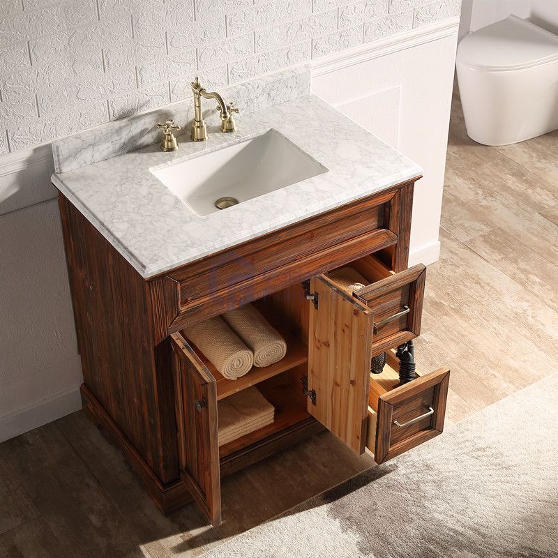 Sunflower12036 Classical Antique Farmhouse Rustic Washroom Vanity