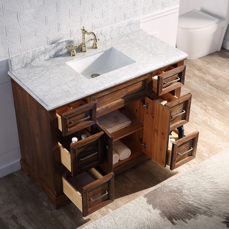 Sunflower12048 Classical Antique Farmhouse Rustic Washroom Vanity