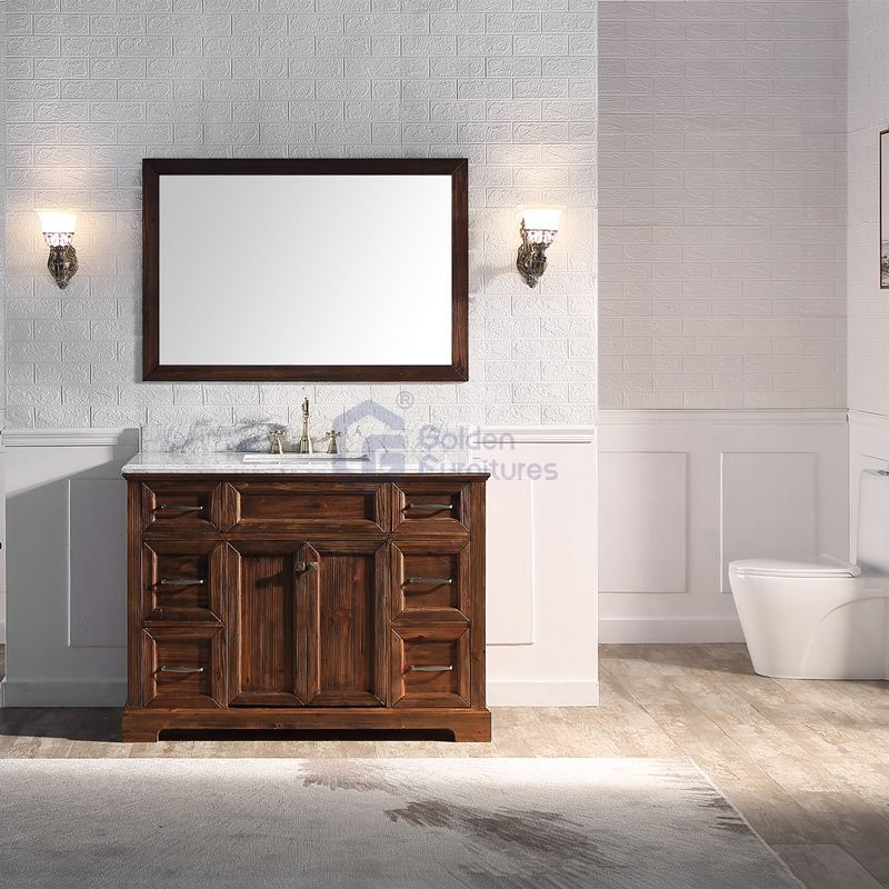 Sunflower12048 Classical Antique Farmhouse Rustic Washroom Vanity