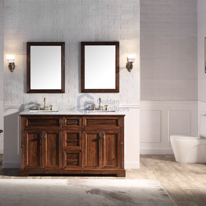 Sunflower12060 Classical Antique Farmhouse Rustic Washroom Vanity