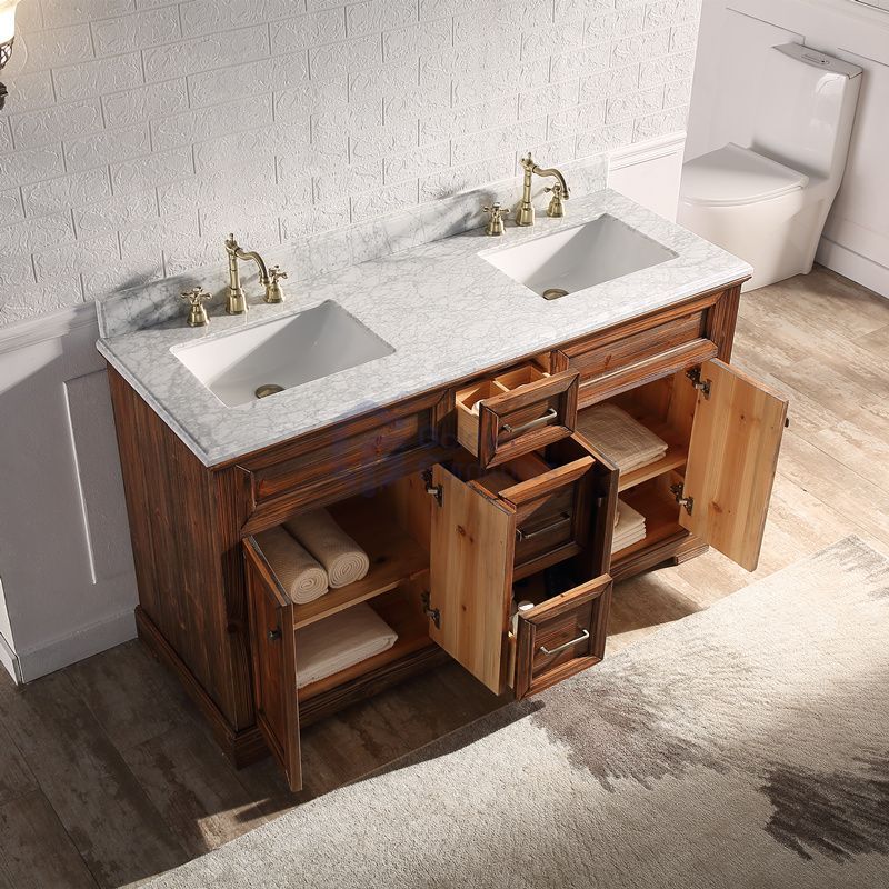 Sunflower12060 Classical Antique Farmhouse Rustic Washroom Vanity