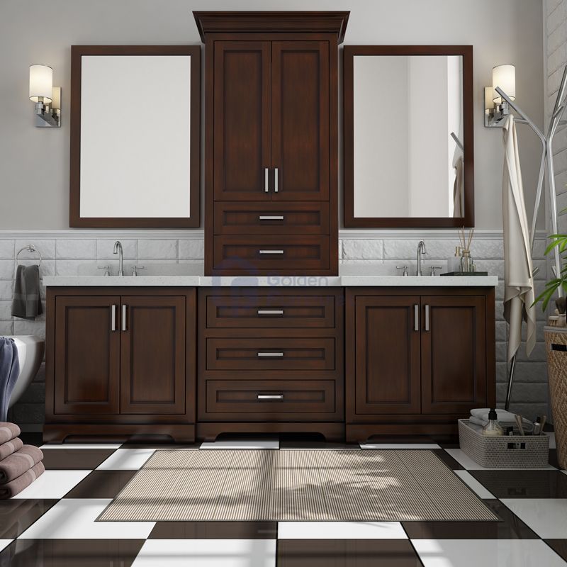 Iris6084 Special Design Transitional Solid Wood Vanity