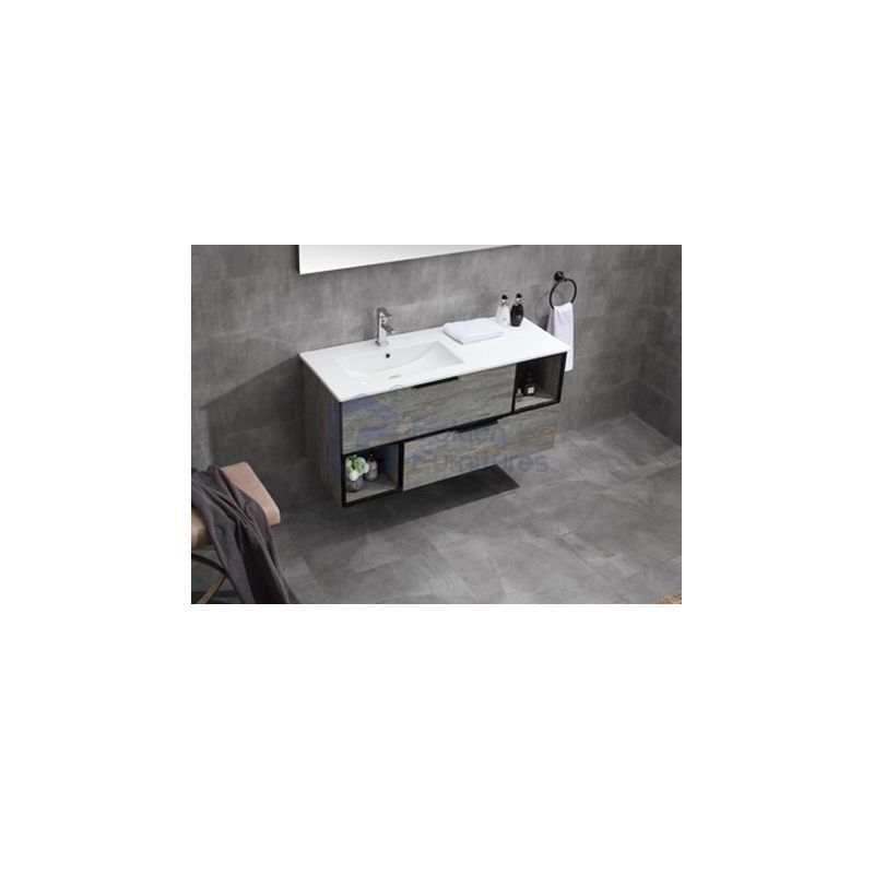 Organ2048 Melamine Multiple Size Color Wall Mounted Bathroom Vanity