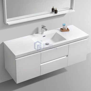 Piano1048-HG High Glossy Large Storage Wall Mounted Bathroom Cabinet