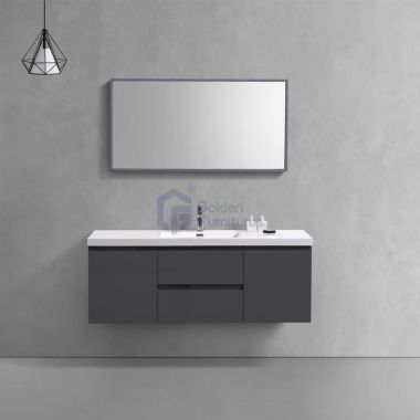 Piano1048-HG High Glossy Large Storage Wall Mounted Bathroom Cabinet