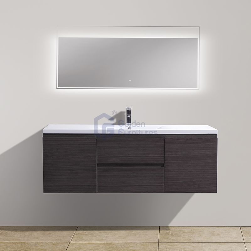 Piano1060-ME Melamine Large Storage Wall Mounted Bathroom Cabinet