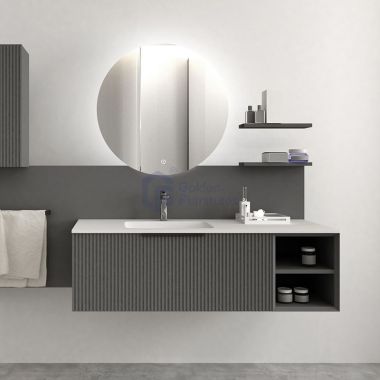Piano6048 High Glossy Single Sink Wall Mounted Bathroom Cabinet
