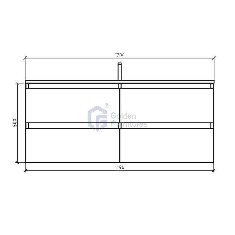 Piano10048 Melamine Large Storage Wall Mounted Bathroom Cabinet