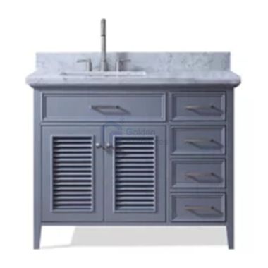 Daisy1036 Custom Wood Bathroom Cabinets Marble Top