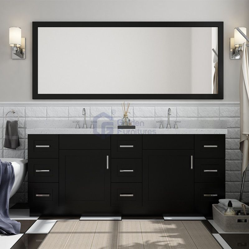 Iris4072D Transitional Solid Wood Vanity