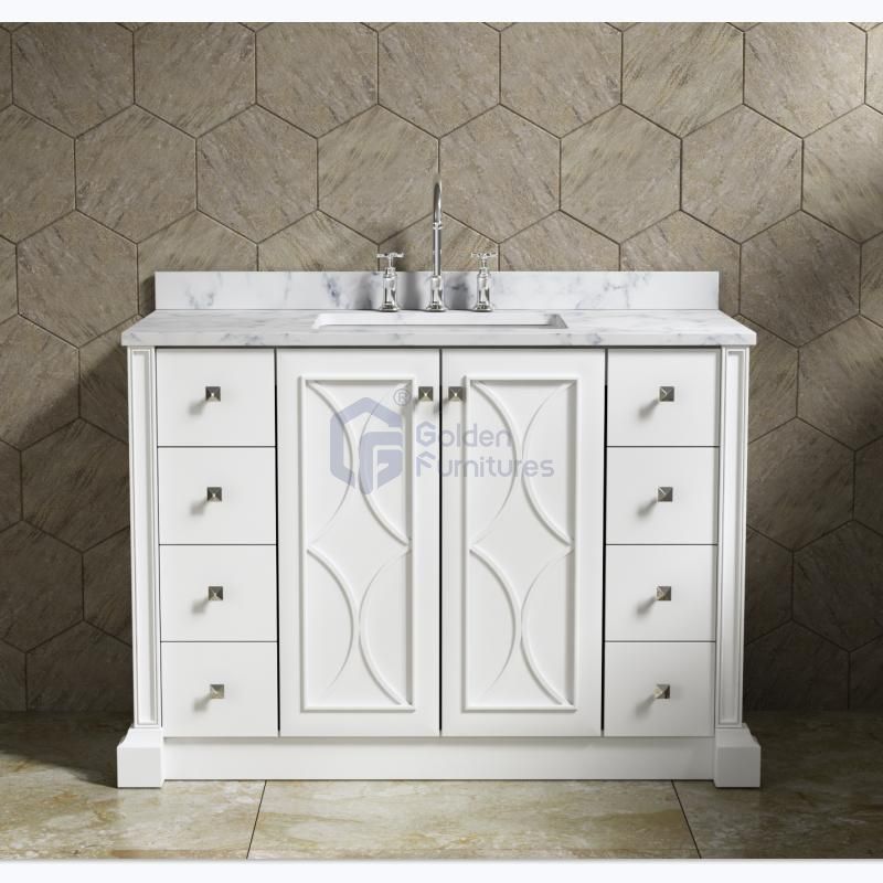Daisy3048 Solidwood Freestanding Vietnam Cabinet Single Bathroom Vanity Set Solid wood