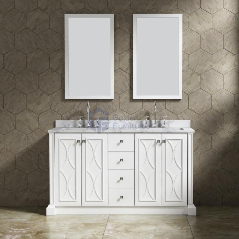 Daisy3060 Solidwood Freestanding Vietnam Cabinet Double Sink Vanity