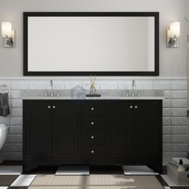 Iris5060D Double Sinks Transitional Vietnam Solid Wood Vanity