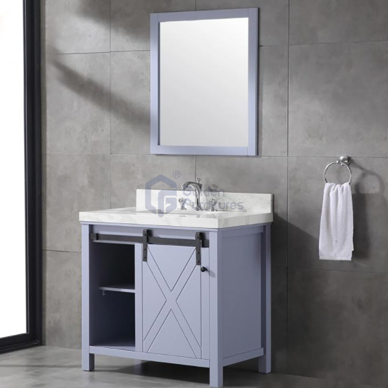 Daisy4036-2 Solidwood Freestanding Vietnam Cabinet Single Bathroom Vanity Set Solid wood