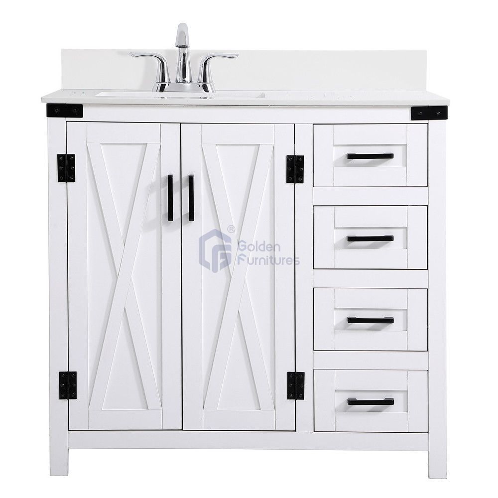 Daisy5036-1 Solidwood Freestanding Vietnam Cabinet Single Bathroom Vanity Set Solid wood