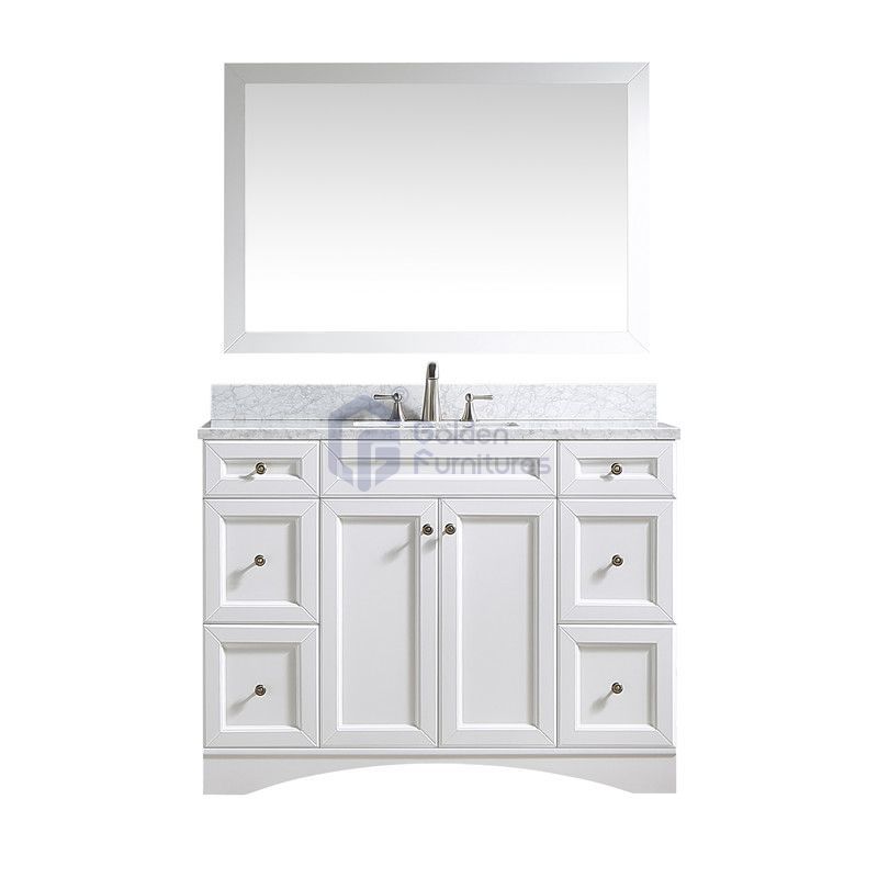 Iris1048 Solidwood Freestanding Vietnam Cabinet Single Bathroom Vanity Set Solid wood