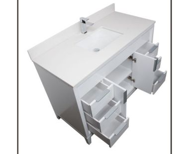 Violet1048 Solidwood Freestanding Vietnam Cabinet Single Bathroom Vanity Set Solid wood