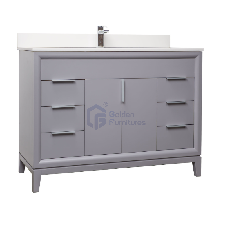 Violet1048 Solidwood Freestanding Vietnam Cabinet Single Bathroom Vanity Set Solid wood