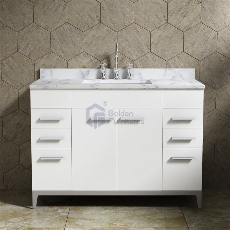 Violet2048 Solidwood Freestanding Vietnam Cabinet Single Bathroom Vanity Set Solid wood