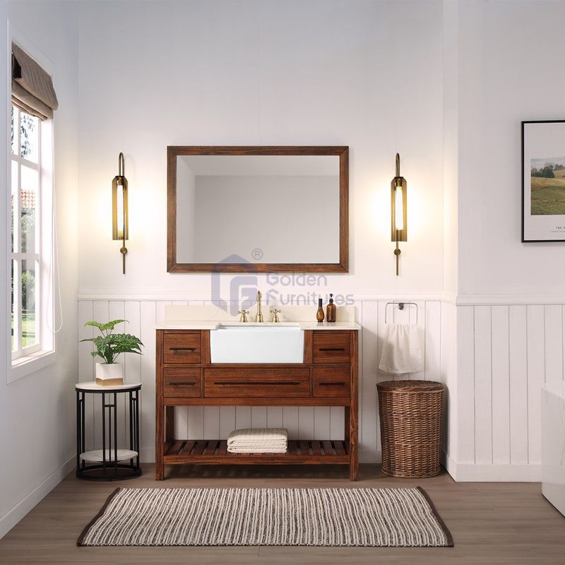 Lily2048W 48 Inch Wood Single Sink Vietnam Bathroom Vanity