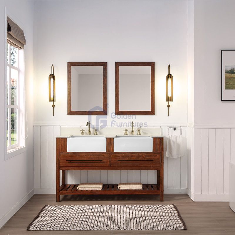 Lily2060W Solid Wood Vietnam Bathroom Vanity Factory