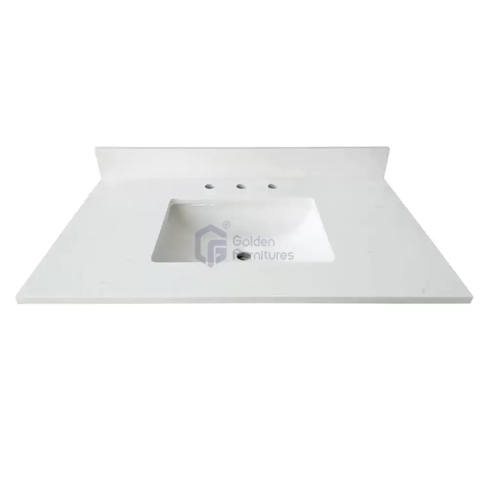 GFT-Q36W Quartz Vanity Top