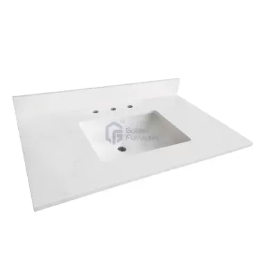 GFT-Q36W Quartz Vanity Top