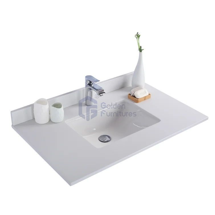 GFT-Q36W Quartz Vanity Top