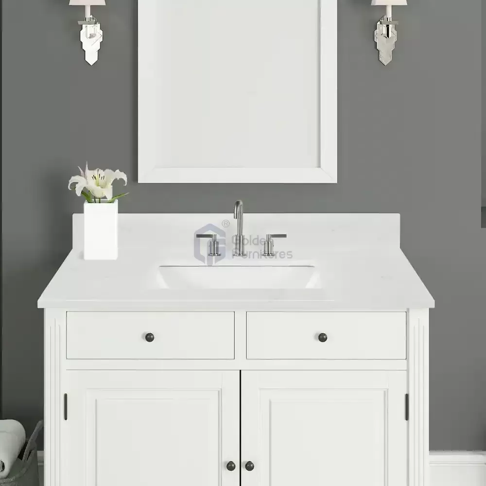 GFT-Q48W Quartz Vanity Top