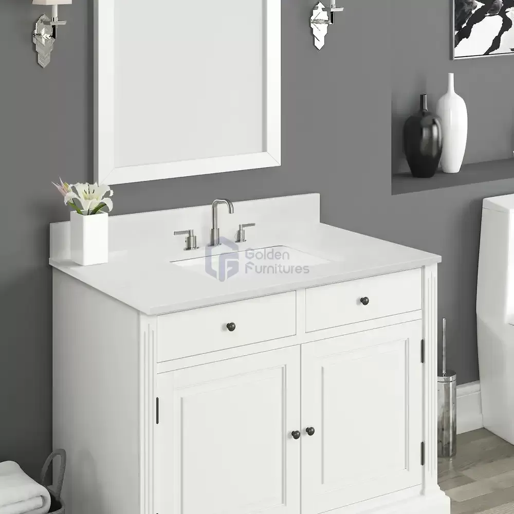 GFT-Q30W Quartz Vanity Top