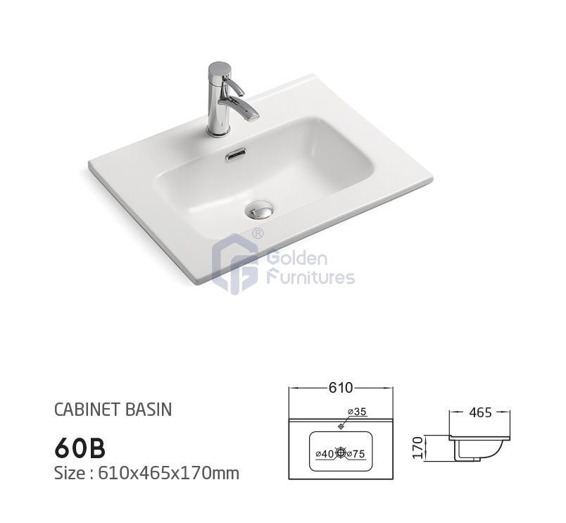 GFT-C90M Ceramic Vanity Top Basin