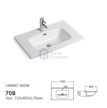 GFT-C90M Ceramic Vanity Top Basin