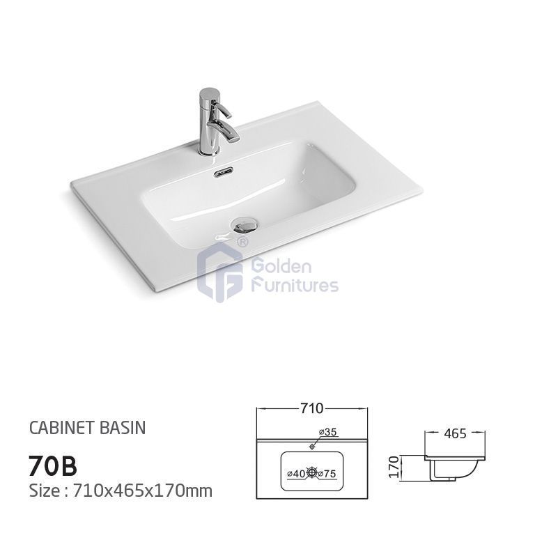 GFT-C90M Ceramic Vanity Top Basin