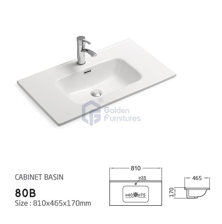 GFT-C90M Ceramic Vanity Top Basin