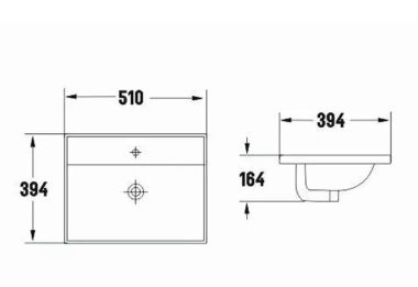 GFT-C96S Ceramic Vanity Top Basin
