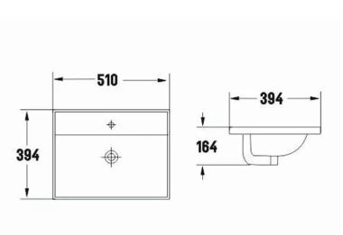 GFT-C96S Ceramic Vanity Top Basin