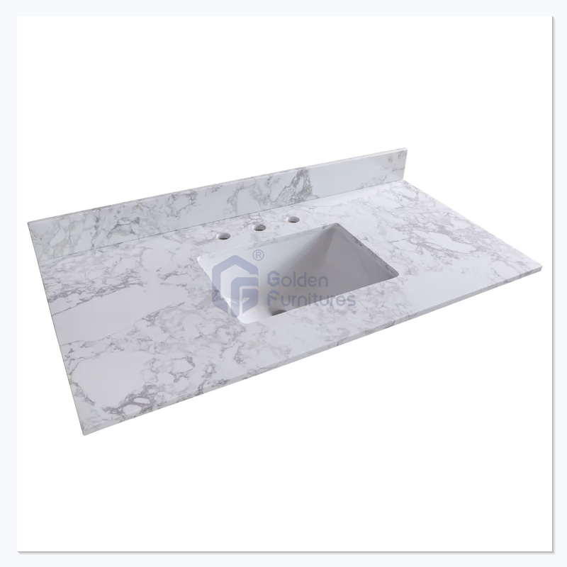 GFT-M48W Marble Vanity Top