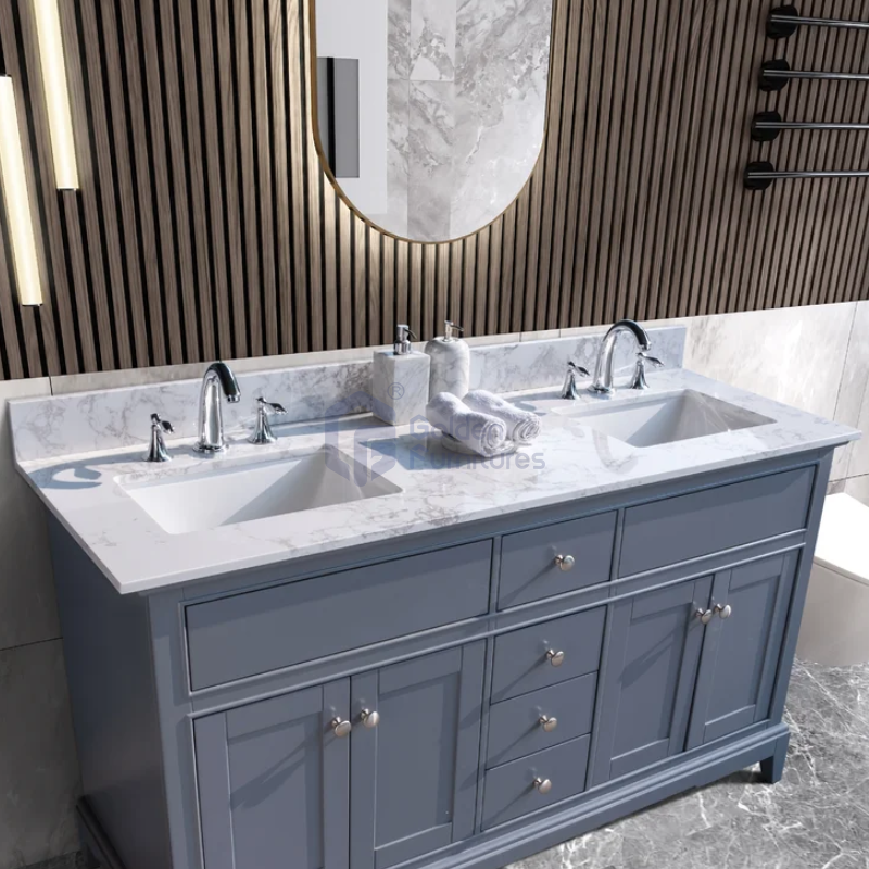 GFT-M60W Marble Vanity Top