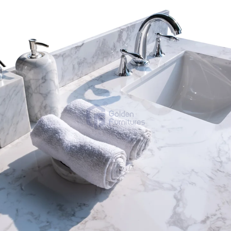 GFT-M60W Marble Vanity Top